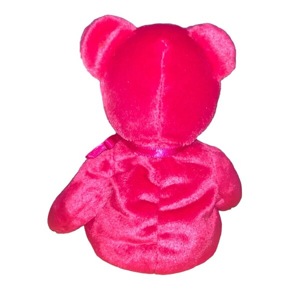Ty Beanie Baby Valentina 1998 Bear Plush With Heart Embroidered Chest & Tags - Picture 3 of 9